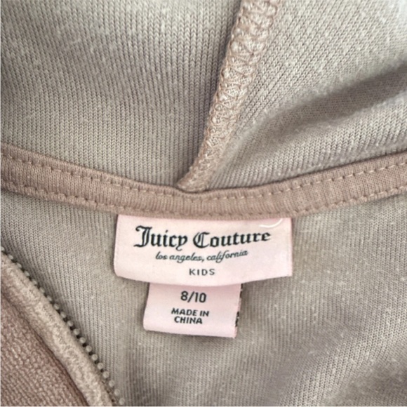 Juicy Couture Kids Velour Hoodie in Soft Pink - Picture 3 of 5